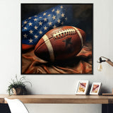 Patriot USA Football Ballon - NFL Canvas Wall Art