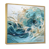 Ocean Charm Liquid Wave Art - Coastal Canvas Wall Art