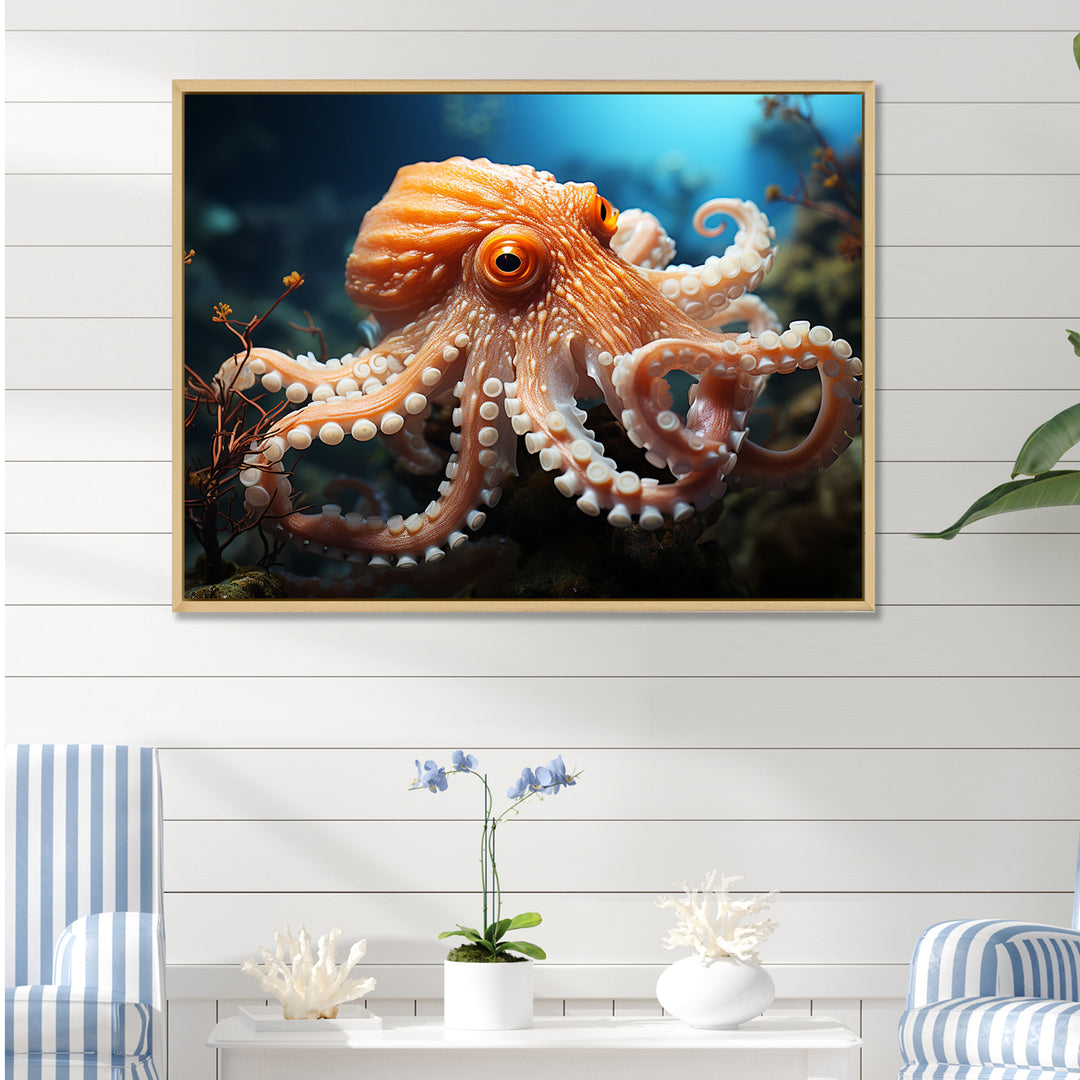 Octopus Contemporary Undersea - Octopus Wall Art Prints