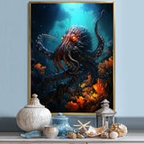 Superhero's Octopus Warrior - Octopus Canvas Wall Art