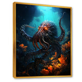 Superhero's Octopus Warrior - Octopus Canvas Wall Art