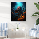Superhero's Octopus Warrior - Octopus Canvas Wall Art