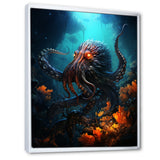 Superhero's Octopus Warrior - Octopus Canvas Wall Art