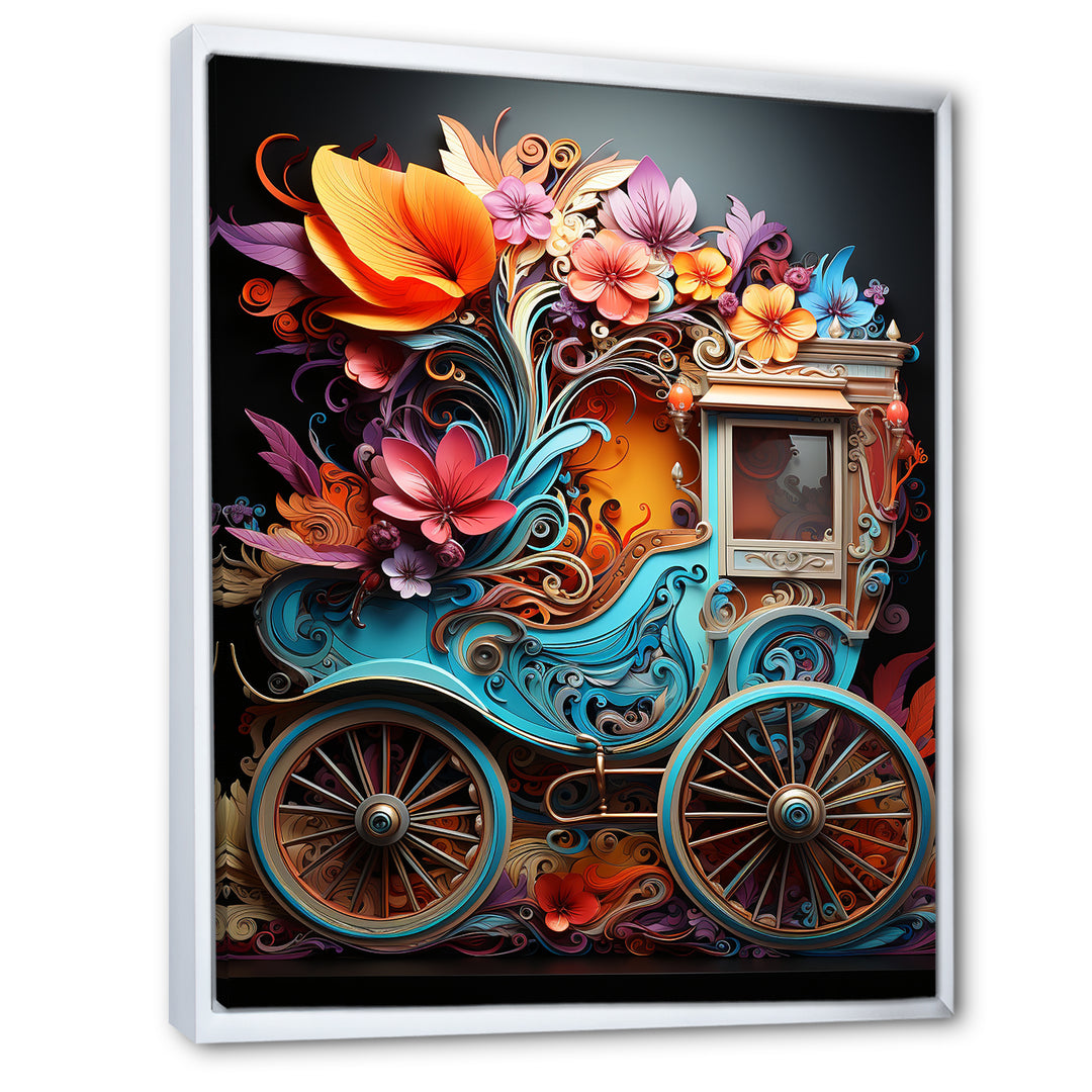 Pop Art Cart Retro - Old American Cart Canvas Wall Art