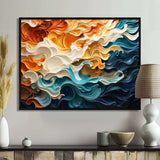 Multicolor Op Art Dynamic Flow I - Abstract Canvas Wall Art