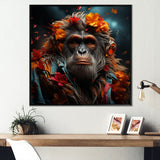 Fashion Orangutan Portrait - Orangutan Wall Decor