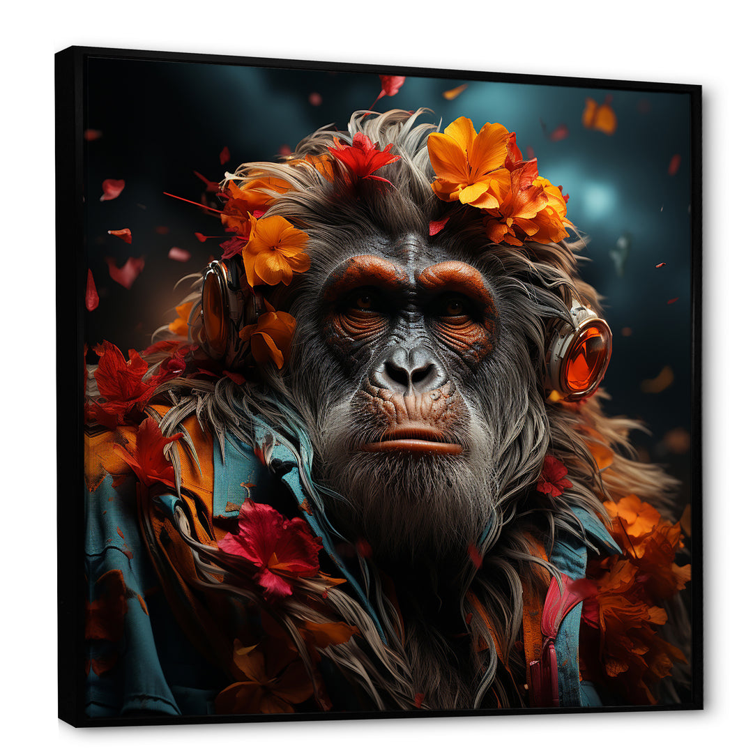 Fashion Orangutan Portrait - Orangutan Wall Decor