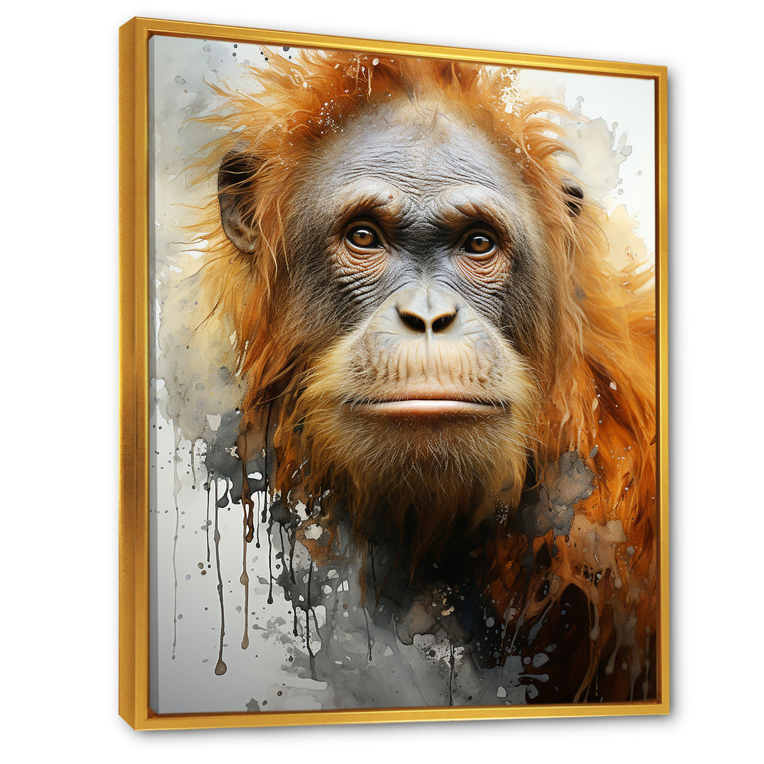 Brown Orangutan In Rainforest - Orangutan Wall Art Prints