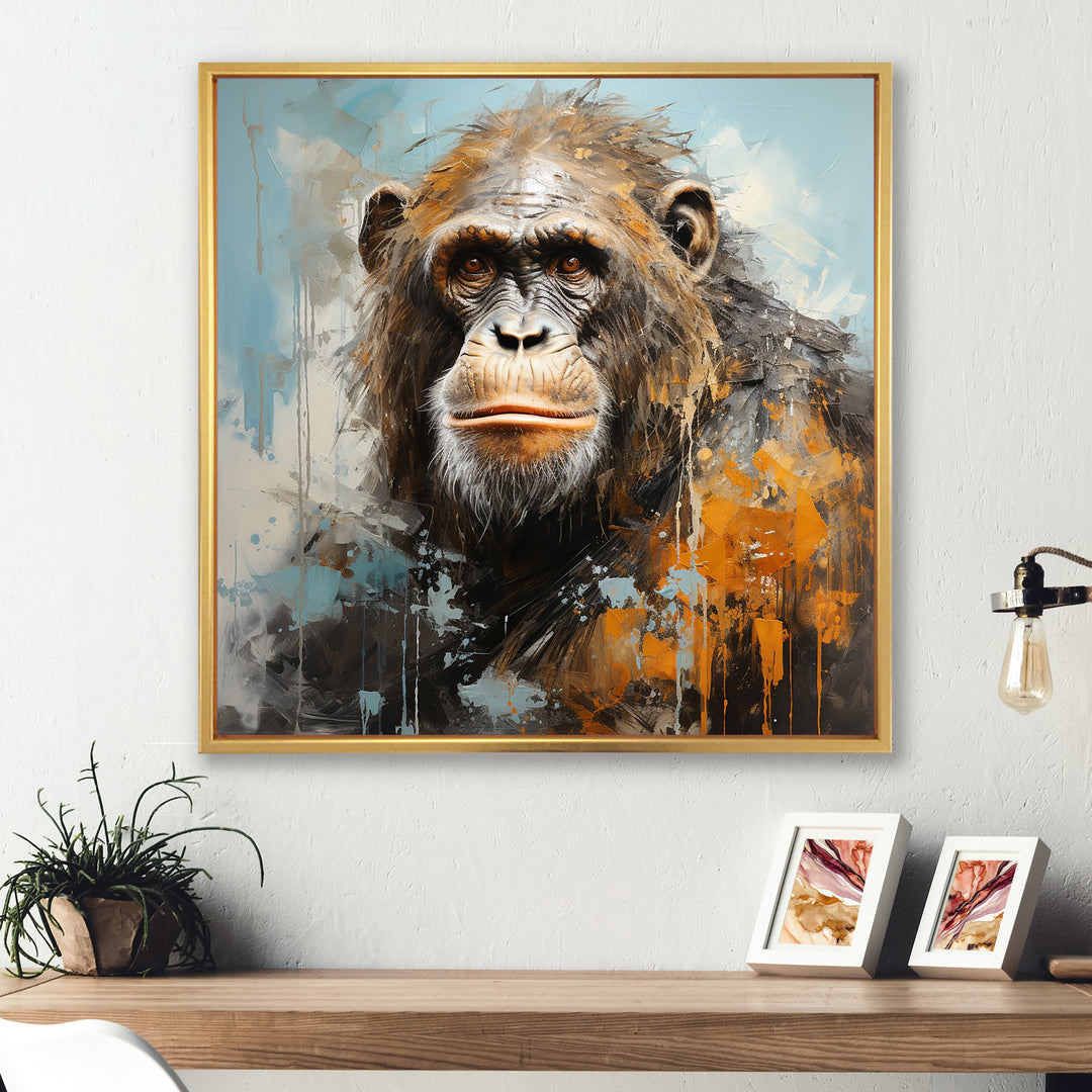 Orangutan Apes Canopy Mixed - Orangutan Canvas Wall Art
