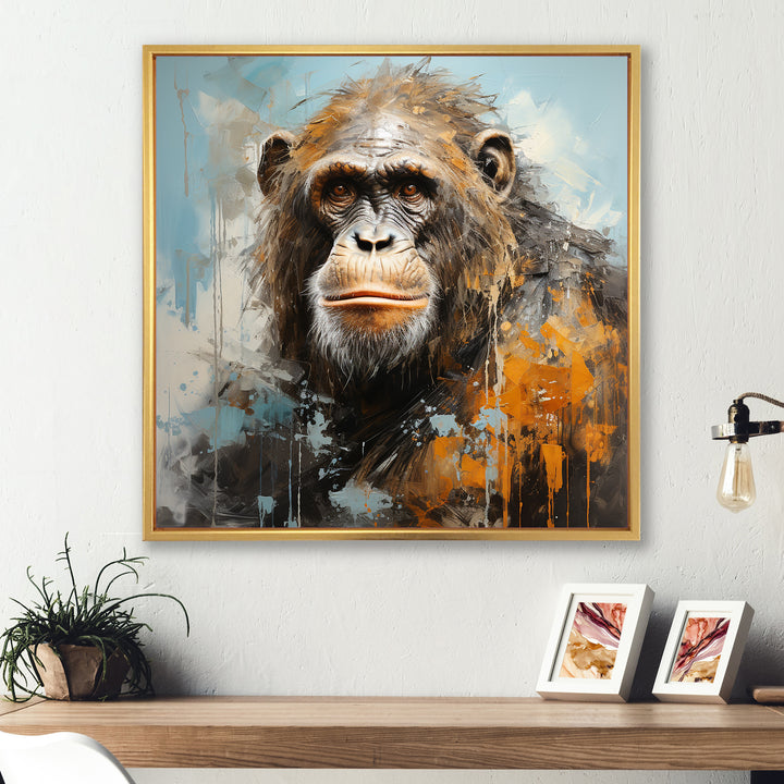 Orangutan Apes Canopy Mixed - Orangutan Canvas Wall Art