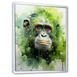 Verdant Greens Depict Orangutans= - Green Orangutan Wall Art