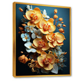 Golden Opulence I - Floral Canvas Wall Art