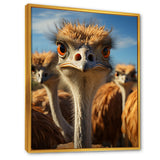 Ostrich Elysium Portrait - Ostriches Bedroom Wall Art