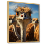 Ostrich Elysium Portrait - Ostriches Bedroom Wall Art
