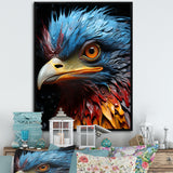 Blue Ostrich Mosaic - Ostriches Wall Decor