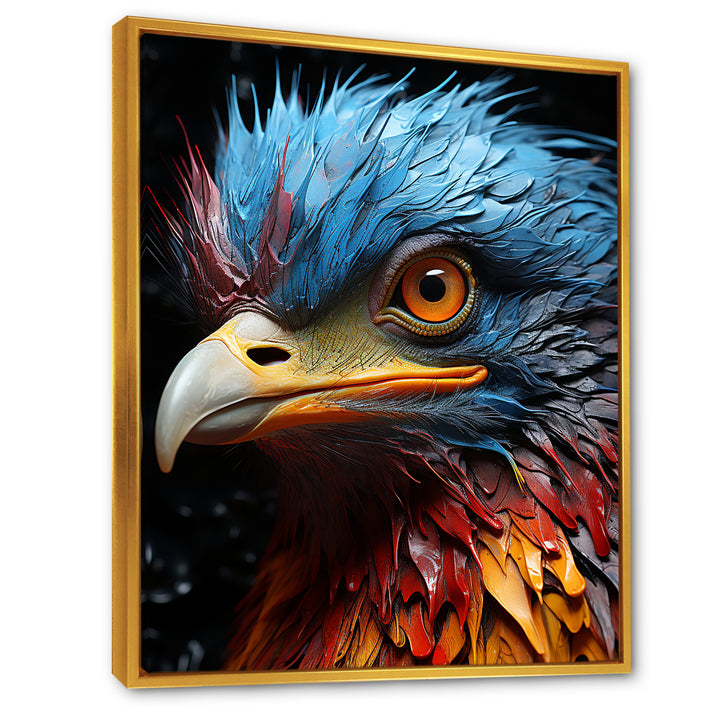 Blue Ostrich Mosaic - Ostriches Wall Decor