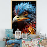Blue Ostrich Mosaic - Ostriches Wall Decor