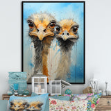Ostriches Portrait Odyssey - Ostriches Wall Decor