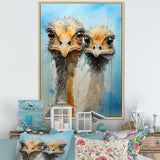Ostriches Portrait Odyssey - Ostriches Wall Decor
