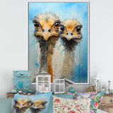Ostriches Portrait Odyssey - Ostriches Wall Decor
