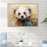 Otter Playfulness Portrait - Otter Framed Canvas Art
