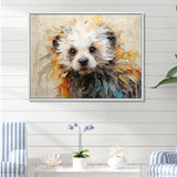 Otter Playfulness Portrait - Otter Framed Canvas Art
