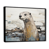 Otter Playfulness Magic - Otter Large Canvas Wall Art