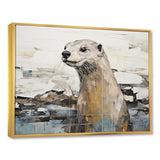 Otter Playfulness Magic - Otter Large Canvas Wall Art