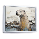 Otter Playfulness Magic - Otter Large Canvas Wall Art