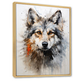 Curious Wolf Portrait - Wolf Living Room Wall Art