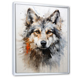 Curious Wolf Portrait - Wolf Living Room Wall Art