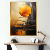 Jupiter Topaz Titan Planetary Perspectives - Fantasy Canvas Wall Art