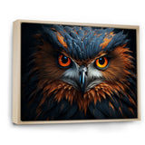 Owls Wisdom Portrait - Owl Canvas Wall Art