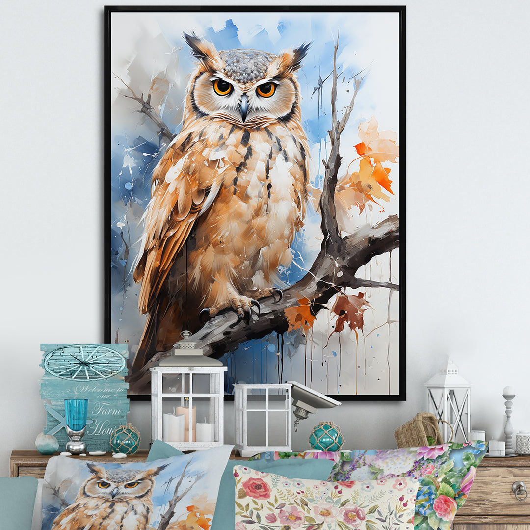 Owl Wise And Watchful Predators - Owl Wall Decor