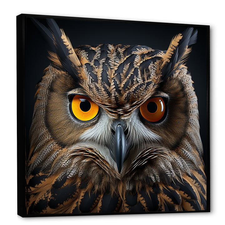 Classic Owl Eyes Of The Night - Owl Wall Art Prints