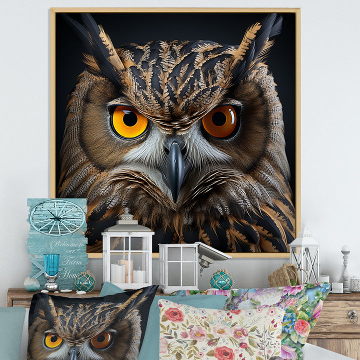 Classic Owl Eyes Of The Night - Owl Wall Art Prints
