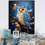 Enchanted Forest Sentinels Owl - Owl Framed Canvas Art