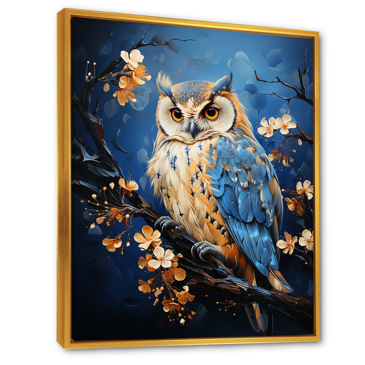 Enchanted Forest Sentinels Owl - Owl Framed Canvas Art