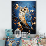 Enchanted Forest Sentinels Owl - Owl Framed Canvas Art
