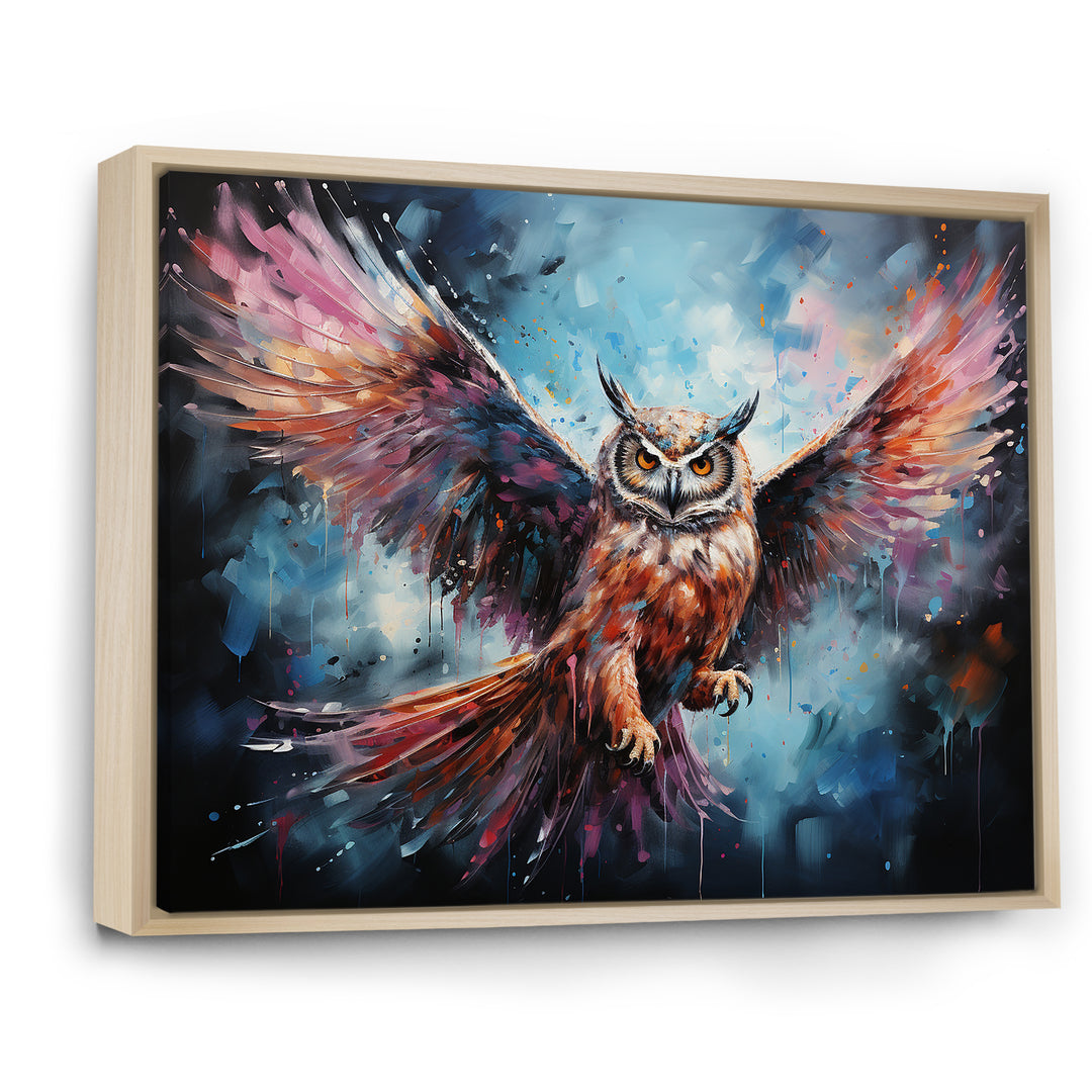 Dreamy Owls In Flight - Owl Home Decor Art