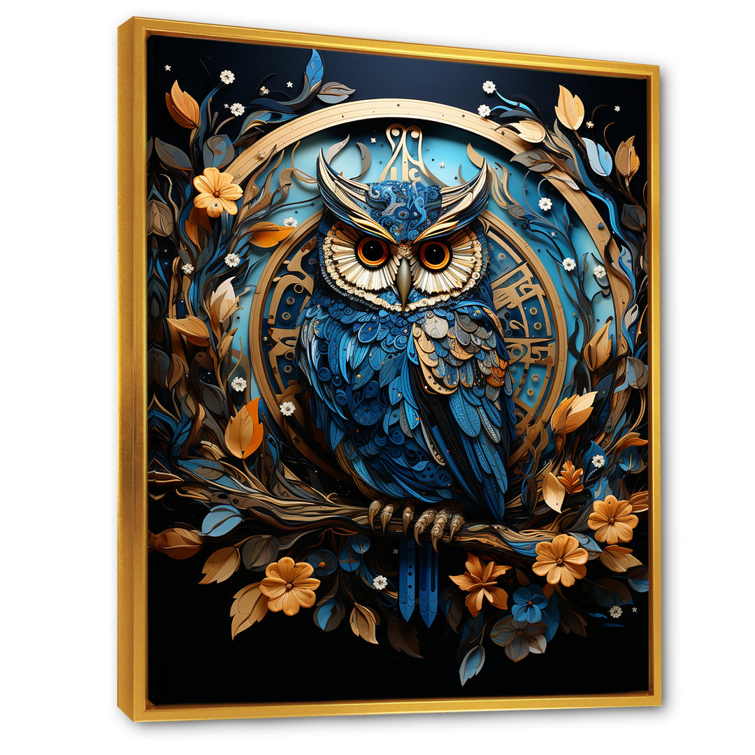 Fantasy Portrayal Of Enchanted Owl - Owl Canvas Wall Art