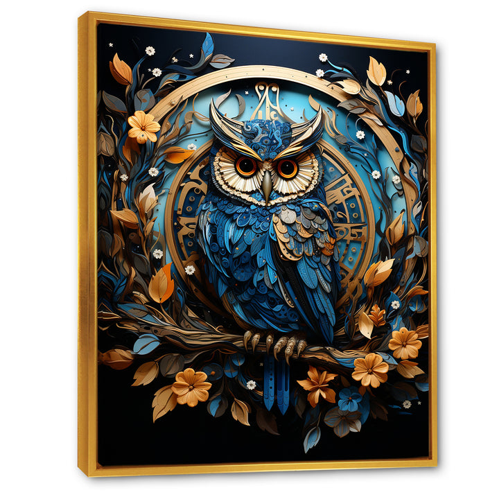 Fantasy Portrayal Of Enchanted Owl - Owl Canvas Wall Art