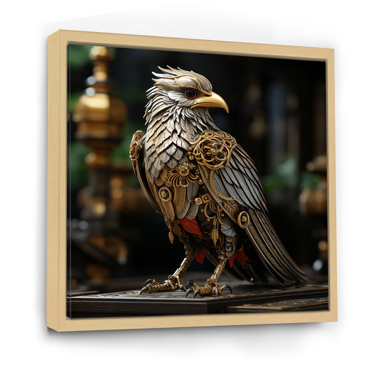 Gold Whimsical Baroque Bird - Bird Wall Decor