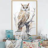 Wise And Watchful Majestic Owl - Owl Wall Art Prints