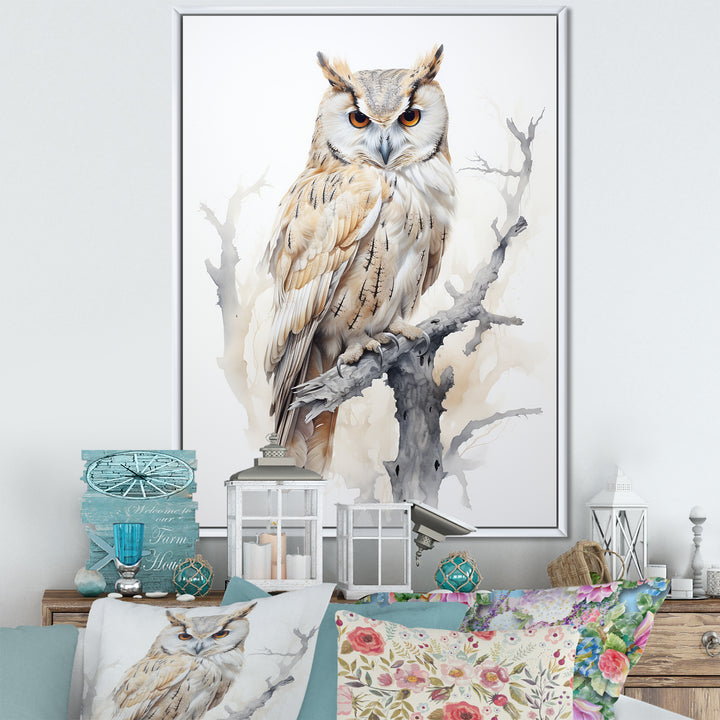 Wise And Watchful Majestic Owl - Owl Wall Art Prints
