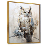 Wise And Watchful Majestic Owl I - Animals Canvas Wall Art