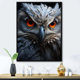 Owls Eyes Of Wisdom III - Animals Canvas Wall Art