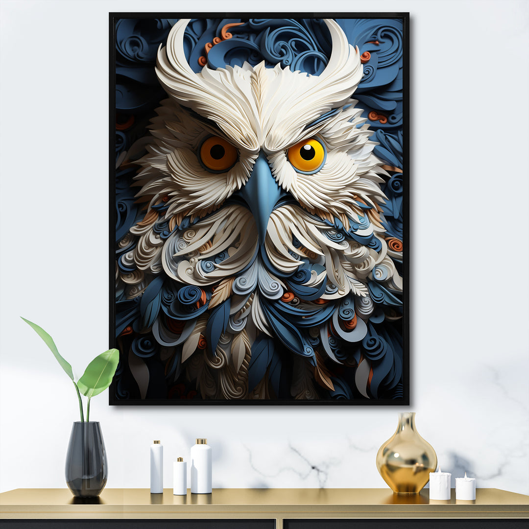Owl Eyes In The Shadows - Owl Home Decor Art