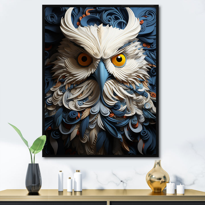 Owl Eyes In The Shadows - Owl Home Decor Art