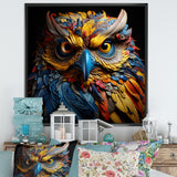 Pop Art Owl Eyes In The Shadows - Owl Bedroom Wall Art